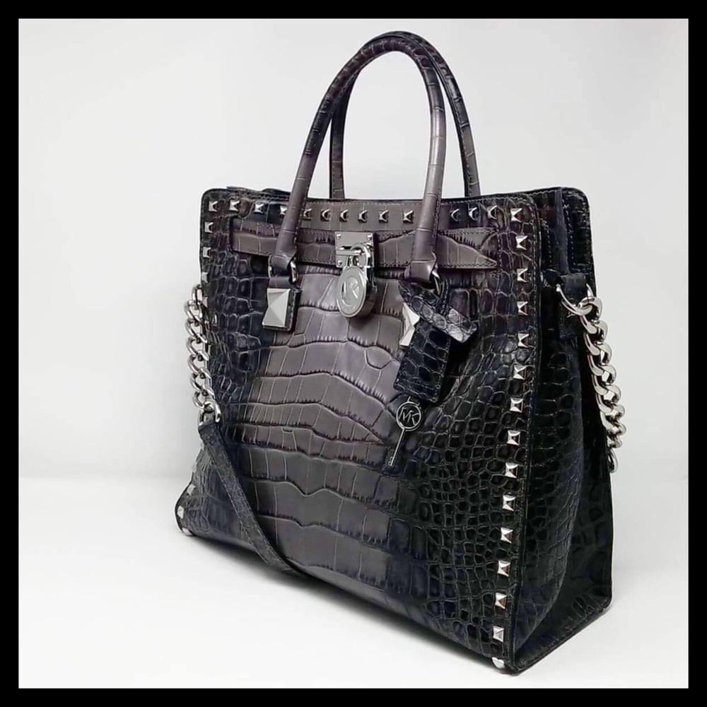 Michael Kors Large Hamilton
Studded Leather Tote - Picture 3 of 16